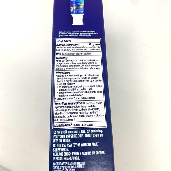 Crest + Oral-B Kids Chameleon Holiday Pack 4-Toothbrushes 1-Tube Toothpaste - Picture 6 of 6